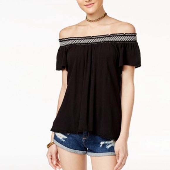 Self Esteem Tops - 🔥2 for $24🔥 CROCHET-TRIM OFF-THE-SHOULDER Top